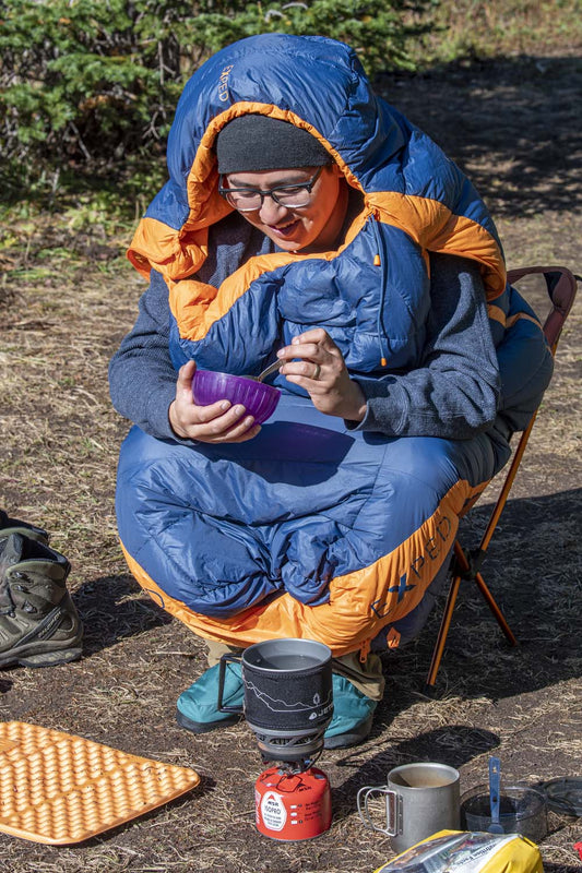 EXPED's versatile Comfort sleeping bag