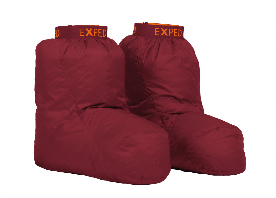 Backpacker Magazine: EXPED Down Socks "best camp booties to keep your toes toasty"